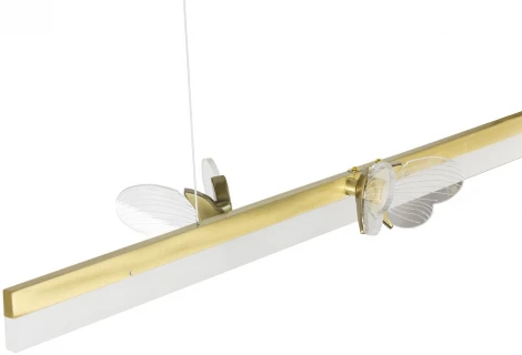 Подвесной светильник светодиодный AM Group MARIPOSA L1000 POLISHED GOLD (220V, на тросе, бабочки)