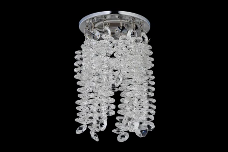 Встраиваемый светильник хрустальный Dio D'Arte Osimo Nickel GU10.5.14.8.701 N