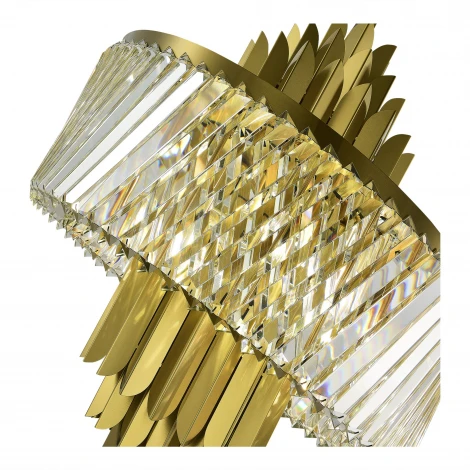 Подвесная люстра ST Luce Nari SL1635.303.09 Латунь/Прозрачный E14 9*40W (220V, на цепи, круглые)