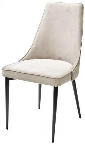 Стул NEPAL-P ЛАТТЕ #25, велюр/ черный каркас