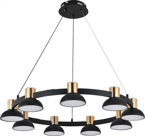 Подвесной светильник (11059/9P Black) Indigo Traforo V000183L (регулировка яркости, LED, 220V, пульт управления, на тросе)