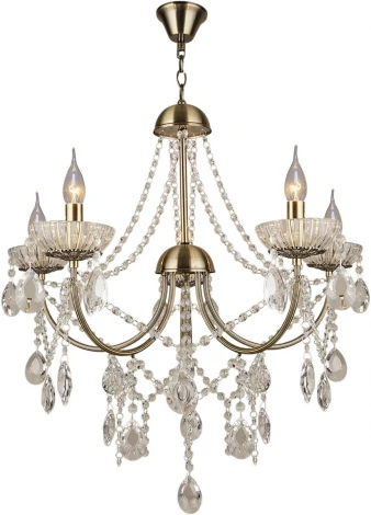 Подвесная люстра Reluce 04458-0.4-05 (220V, подвески, на цепи, подсвечник, свеча)