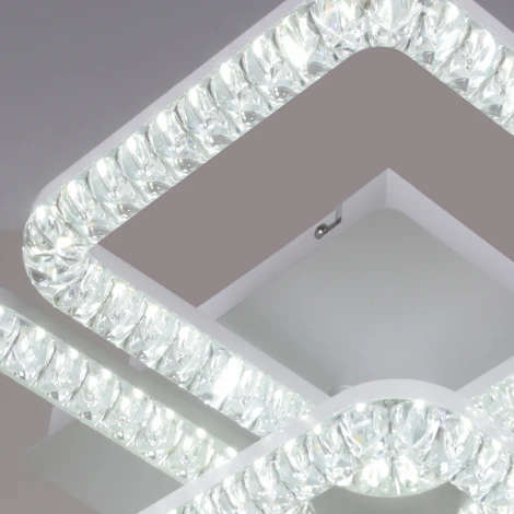 Потолочная люстра светодиодная на штанге с регулировкой цветовой температуры, яркости и ночным режимом Reluce 19848-0.3-4+1B WH