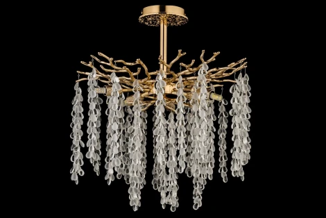 Потолочная люстра хрустальная на штанге Dio D`arte Tavenna Gold Tavenna H 1.3.46.800 G (220V)