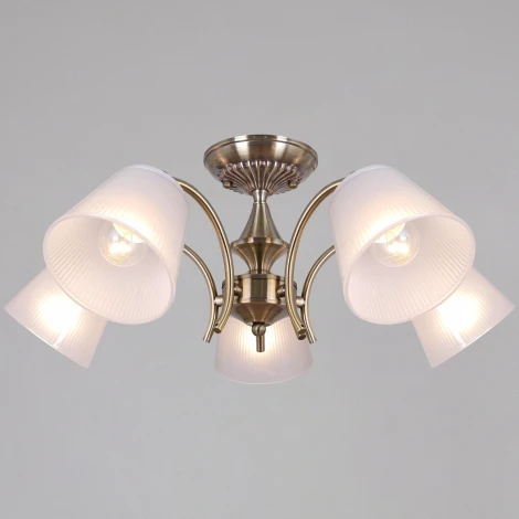 Потолочная люстра на штанге ILLUMICO IL0910-5CSQ-26 AB ELITE