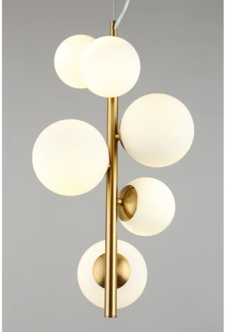 Подвесной светильник Aployt Letizia APL.314.06.06 (220V, на тросе, шарики, молекулы)