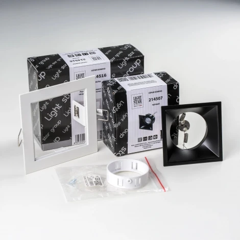 Встраиваемый светильник под LED модуль/ламп МR16 Lightstar Domino D51607WMOD (220V)