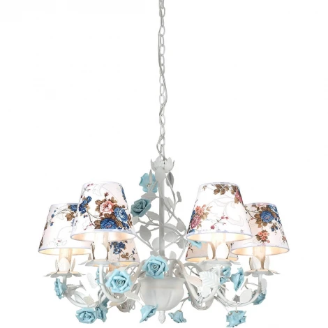 Подвесная люстра Lucia Tucci Fiori Di Rose 108.6 (220V, на цепи, цветы, ветки, розы)