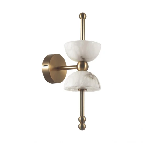 Бра Odeon Light Feliz 6685/7WL бронзовый/белый/алебастр/металл IP20 LED 7W 560Лм 3000K 220V