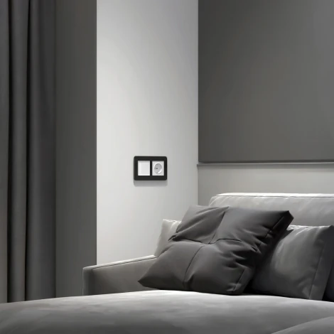 Сенсорный выключатель одноклавишный с подсветкой (белый) Werkel W4512001 (a063597)