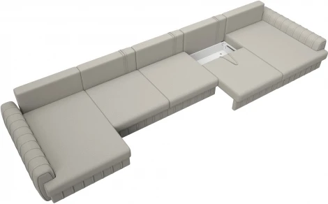 Диван П-образный Лига-057 НПБ МегаЛонг Лига Диванов (Рогожка) арт.129350