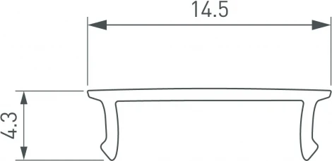 Экран SL-W15-10000 OPAL (Arlight, Пластик) 044636