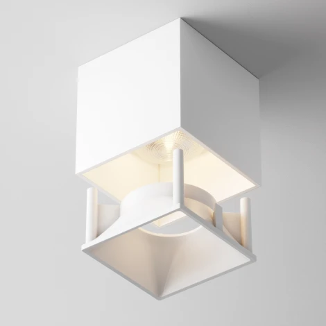 Потолочный светильник Alfa LED 3000K 1x12Вт 24° Dim Triac Maytoni Technical C065CL-L12W3K-D (220V, куб)