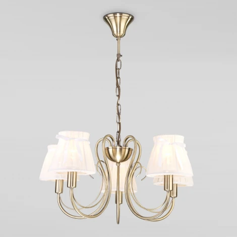 Подвесная люстра Eurosvet 60061 60061/5 античная бронза