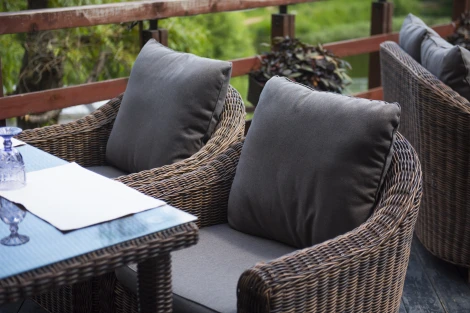 Кресло из искусственного ротанга, цвет коричневый 4SIS Кон Панна YH-C1808W brown