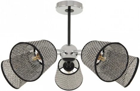 Потолочная люстра на штанге Arte Milano Napoli-320007 320007/5 CR.BK (220V)