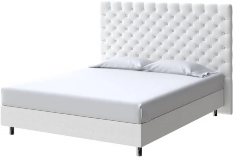 PROxSON Кровать Paris Boxspring Standart (Ткань: Рогожка Тетра Молочный) 90x200