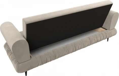 Диван-книжка Лига-045 (Бежевый/Микровельвет) Лига Диванов арт.122330