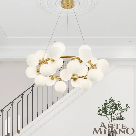 Подвесной светильник Arte Milano BA.55398.D700.G9.25 G (220V, на тросе, шарики)