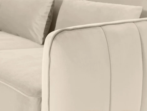 Диван Amsterdam двухместный ОГОГО (арт.698446), (Ткань/Бежевый)