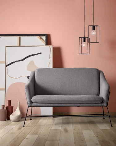 Диван уличный La Forma (ex Julia Grup) Brida (Графит,Черный,Серый/ Металл,Пена,Фанера,Сталь)