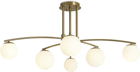 Потолочная люстра на штанге Freya Hanger FR5443CL-06BS (220V, шарики)