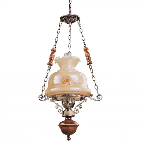 Подвесной светильник N-Light 831 831-01-03 красное дерево+бронза