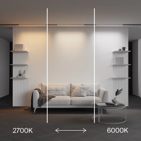 Трековый светильник низковольтный светодиодный 48V 18W 2700-6000K Zigbee Maytoni Technical Basis TR240-4-18WTW-DSZ-B