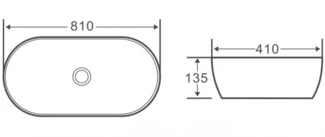 Раковина BelBagno BB1349 накладная