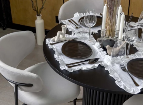 Кухонный стол Notta Барел (Металл,МДФ/Черный, Черный) арт.615169