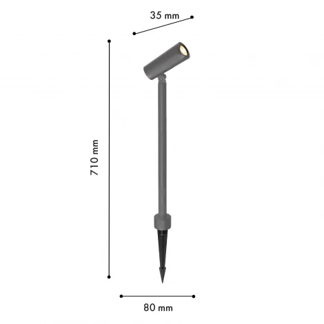 Уличный грунтовый светильник Favourite Micron 4810-1T LEDx10W 3000K IP65