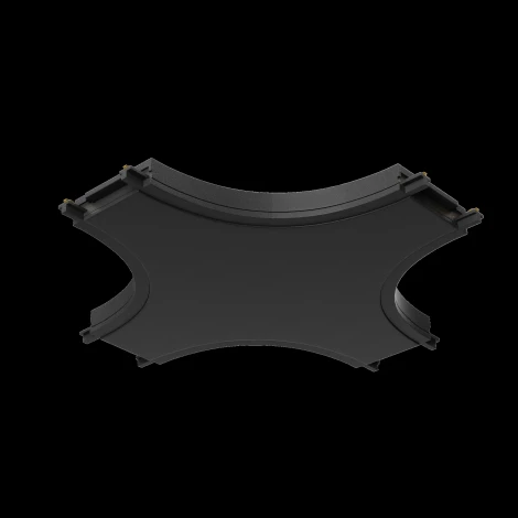 Коннектор питания X-образный Radity черный (магнитный) Maytoni Technical TRA084CX-11B