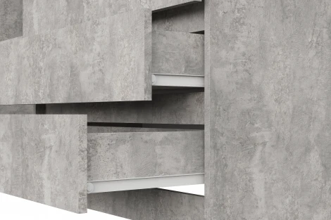 Шкаф трехстворчатый Арника Бали, Цемент светлый