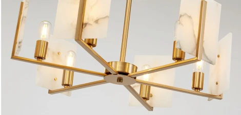 Подвесная люстра Marble Square Chandelier ImperiumLoft 40,1233 (75586-22) (220V, на цепи)