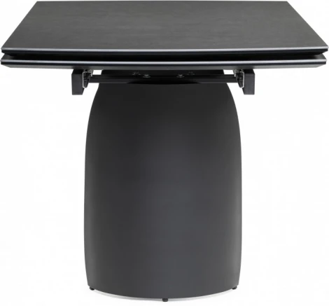 Керамический стол Готланд 160 [16625] (Готланд 160(220)х90х79 ink gray / черный) Woodville арт.588031
