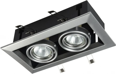 Встраиваемый светильник Metal Modern GU10 2x50Вт Maytoni Technical DL008-2-02-S (220V)