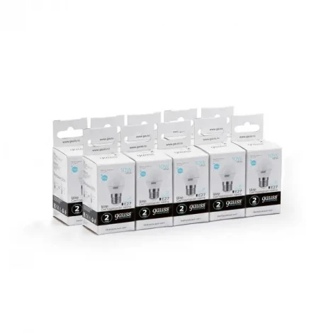 Лампочка светодиодная E27 10 Вт 920 lm 4100K нейтральное белое свечение Gauss Elementary 53220