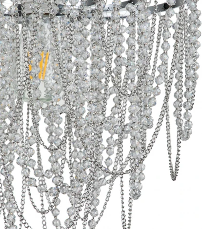 Подвесная люстра Escada 10173/1S E27*60W Chrome (220V, хрусталь, на проводе, круглые)