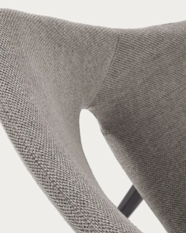 Обеденный стул La Forma (ex Julia Grup) Hest (Серый/ Сталь,Фанера,Пена)