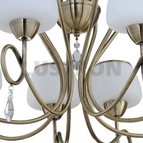 Потолочная люстра IDLamp 857 857/8PF-Oldbronze