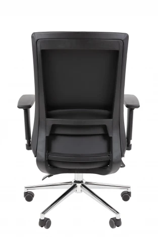 Офисное кресло Chairman 500LUX Россия экокожа черный БП 7210650