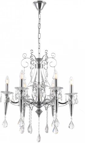 Подвесная люстра Arte Milano AM347710 347710/6 CR (220V, подвески, на цепи, подсвечник, свеча)