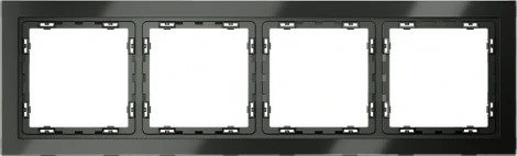 Рамка на 4 поста (титан, стекло) Voltum S70 VLS110406