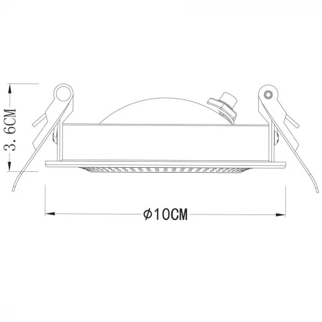Встраиваемый точечный светильник Arte Lamp Studio A3007PL-1WH