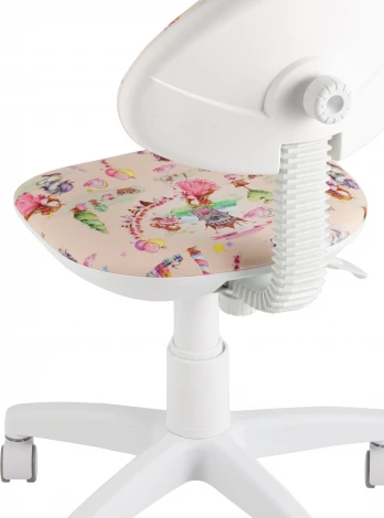 Кресло компьютерное детское УМКА Princesski пластик белый Stool Group (арт.УТ000038772)