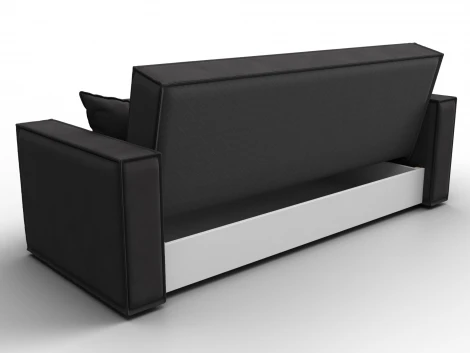 Диван-книжка Куба (ДСП,ЛДСП/Пластик/Замша/Коричневый) Лига Диванов 127460