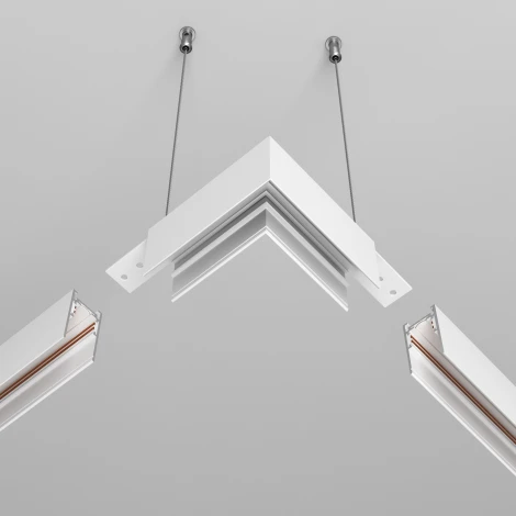 Коннектор угловой Maytoni Accessories for tracks Exility TRA034HCL-41W накладной белый