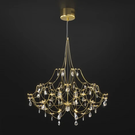Светодиодная люстра с декором из хрусталя и с пультом дистанционного управления Bogate's Adit 90400 LED