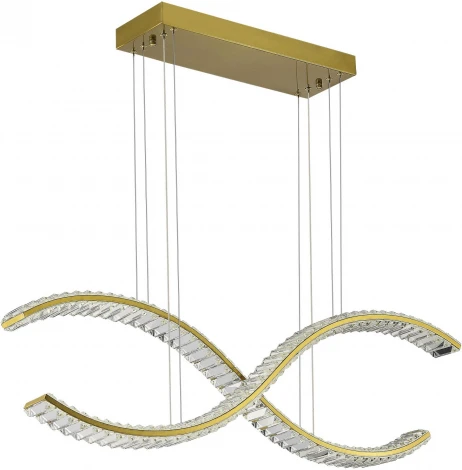 Подвесной светильник ST Luce Aceno SL6206.303.44 Латунь/Прозрачный LED 1*44W 3000K (220V, на тросе)