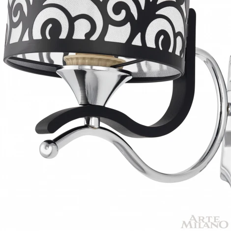 Бра Arte Milano Florentia-4957 304957/1W Bk/Ni (220V)